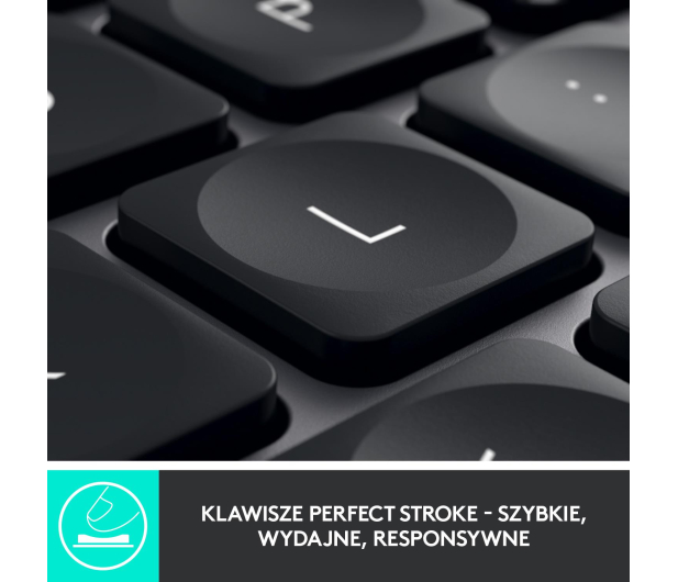LOGITECH Klawiatura MX Keys Plus z podpórką na nadgarstki 920-009416 - 597345 - zdjęcie 7